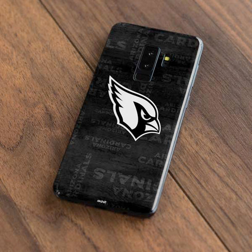 NFL Arizona Cardinals Black & White Galaxy S9 Plus Skin