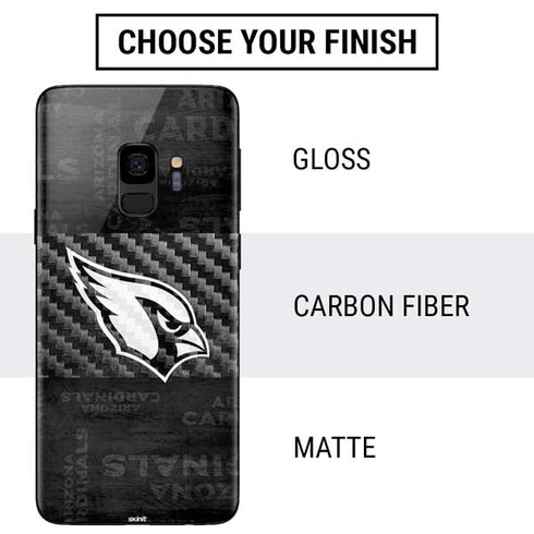 NFL Arizona Cardinals Black & White Galaxy S9 Skin