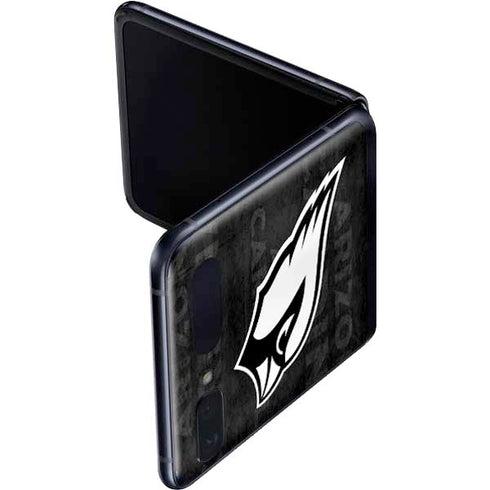 NFL Arizona Cardinals Black & White Galaxy Z Flip Skin