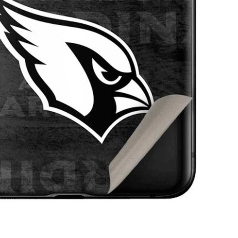 NFL Arizona Cardinals Black & White Galaxy Z Flip Skin