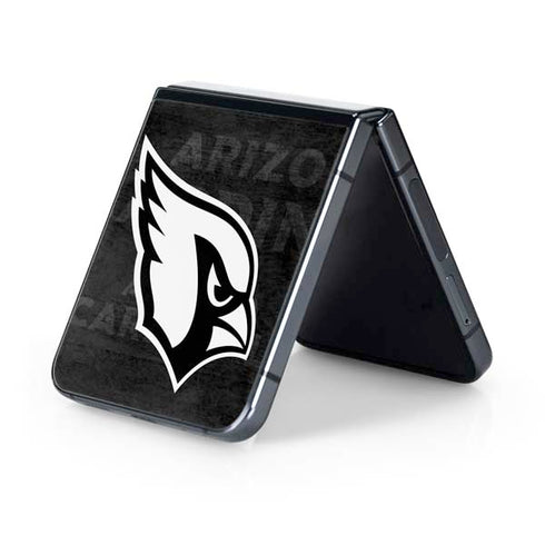 NFL Arizona Cardinals Black & White Galaxy Z Flip5 5G Skin