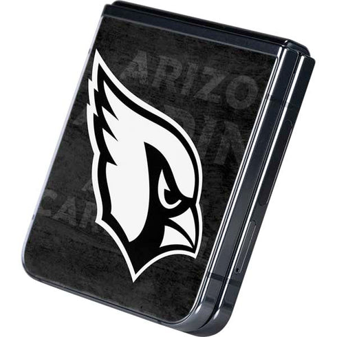 NFL Arizona Cardinals Black & White Galaxy Z Flip5 5G Skin
