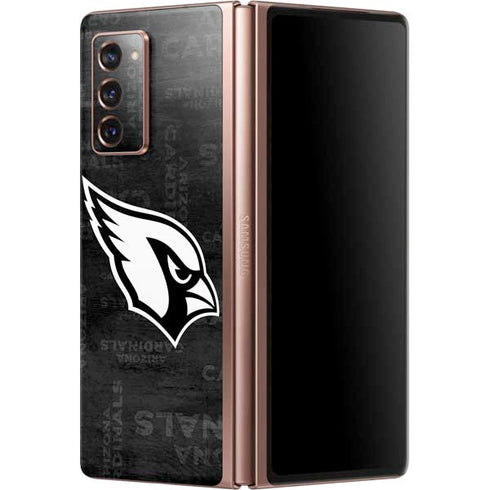 NFL Arizona Cardinals Black & White Galaxy Z Fold2 5G Skin