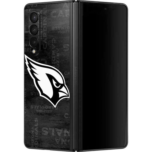 NFL Arizona Cardinals Black & White Galaxy Z Fold3 5G Skin