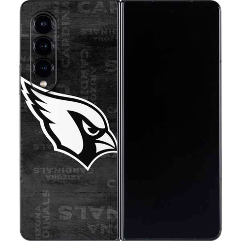 NFL Arizona Cardinals Black & White Galaxy Z Fold4 5G Skin