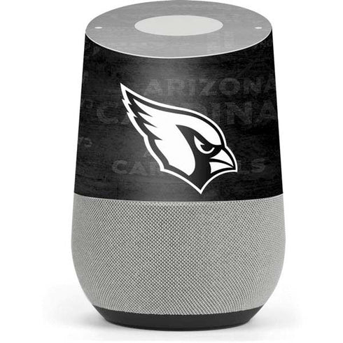 NFL Arizona Cardinals Black & White Google Home Skin