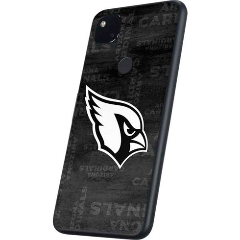 NFL Arizona Cardinals Black & White Google Pixel 4a Skin