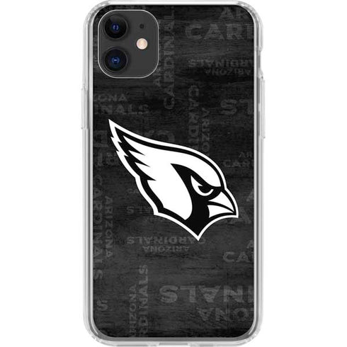 NFL Arizona Cardinals Black & White iPhone 11 Clear Case
