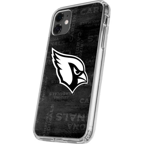 NFL Arizona Cardinals Black & White iPhone 11 Clear Case
