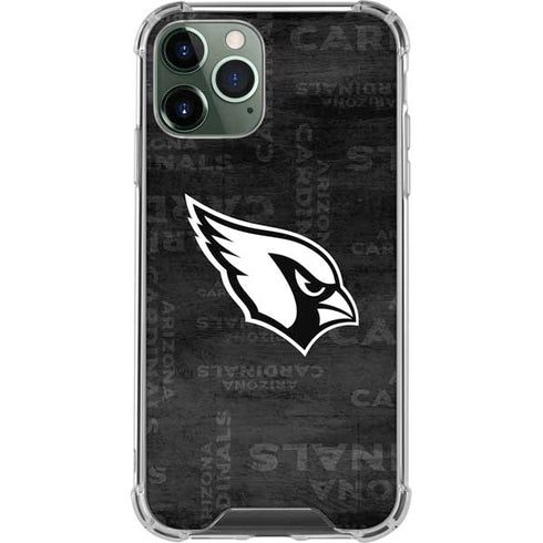 NFL Arizona Cardinals Black & White iPhone 11 Pro Max Clear Case