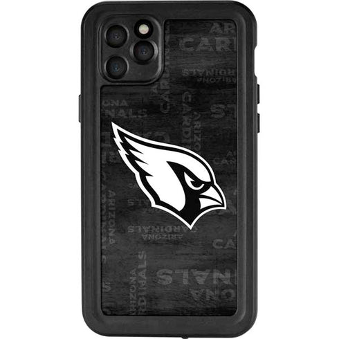 NFL Arizona Cardinals Black & White iPhone 11 Pro Max Waterproof Case