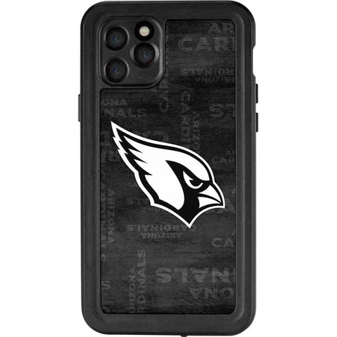 NFL Arizona Cardinals Black & White iPhone 11 Pro Waterproof Case