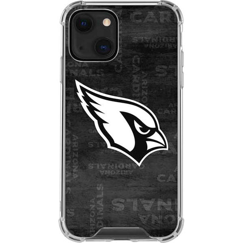 NFL Arizona Cardinals Black & White iPhone 13 Clear Case