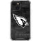 NFL Arizona Cardinals Black & White iPhone 13 Mini Clear Case