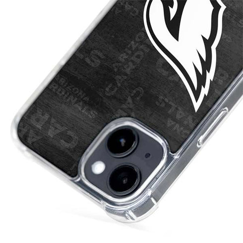 NFL Arizona Cardinals Black & White iPhone 15 MagSafe Case