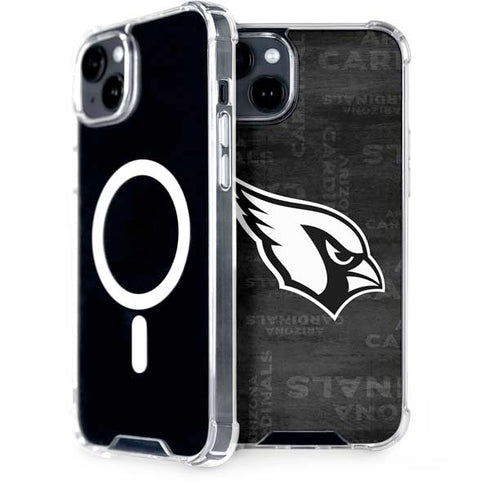 NFL Arizona Cardinals Black & White iPhone 14 Plus MagSafe Case