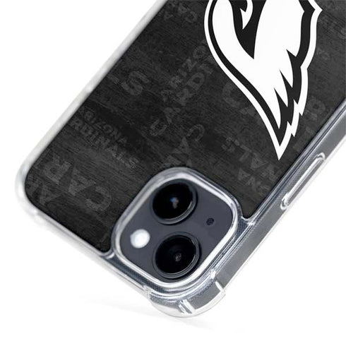 NFL Arizona Cardinals Black & White iPhone 14 Plus MagSafe Case