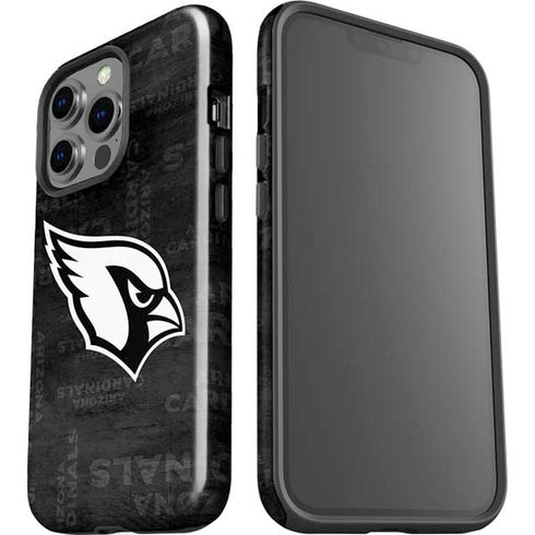 NFL Arizona Cardinals Black & White iPhone 15 Pro Impact Case