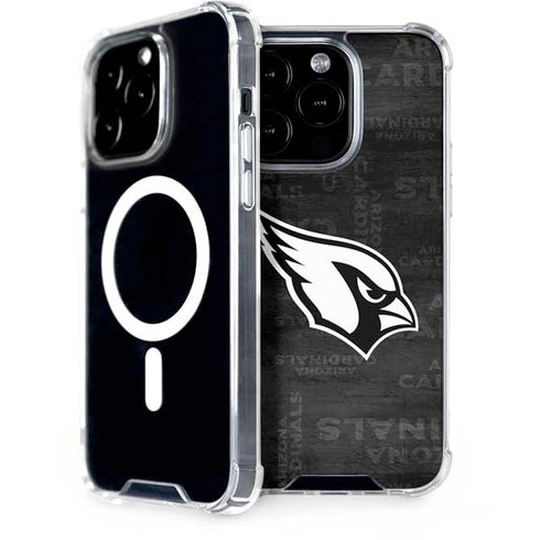 NFL Arizona Cardinals Black & White iPhone 15 Pro MagSafe Case