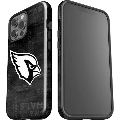 NFL Arizona Cardinals Black & White iPhone 15 Pro Max Impact Case