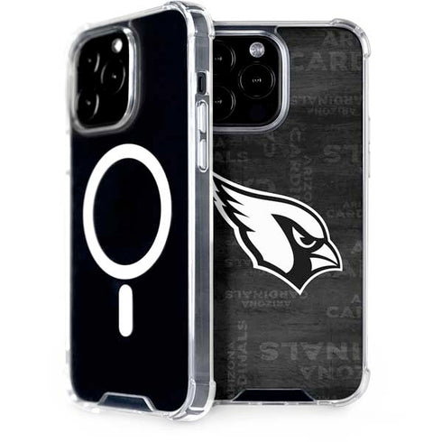 NFL Arizona Cardinals Black & White iPhone 14 Pro Max MagSafe Case