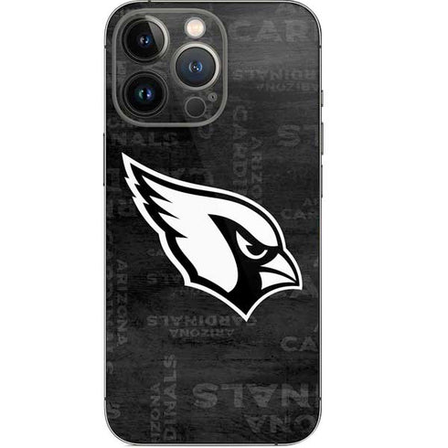 NFL Arizona Cardinals Black & White iPhone 14 Pro Skin