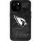 NFL Arizona Cardinals Black & White iPhone 15 Waterproof Case