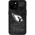 NFL Arizona Cardinals Black & White iPhone 15 Waterproof Case