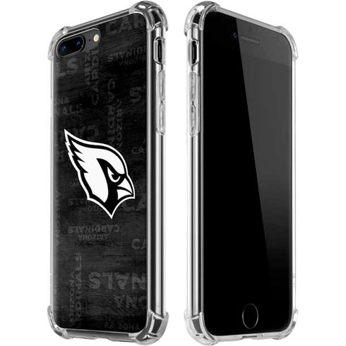 NFL Arizona Cardinals Black & White iPhone 7/8 Plus Clear Case