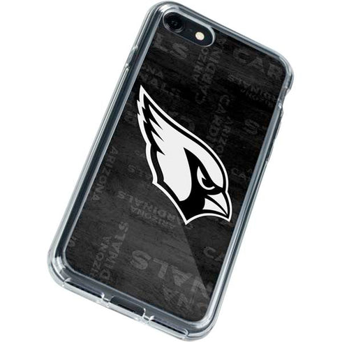 NFL Arizona Cardinals Black & White iPhone SE (2nd & 3rd Gen) Clear Case