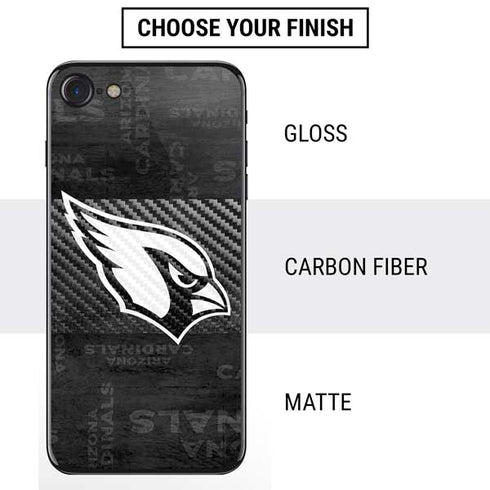 NFL Arizona Cardinals Black & White iPhone SE (2nd & 3rd Gen) Skin