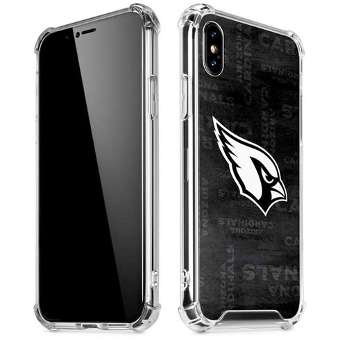 NFL Arizona Cardinals Black & White iPhone XS Max Clear Case