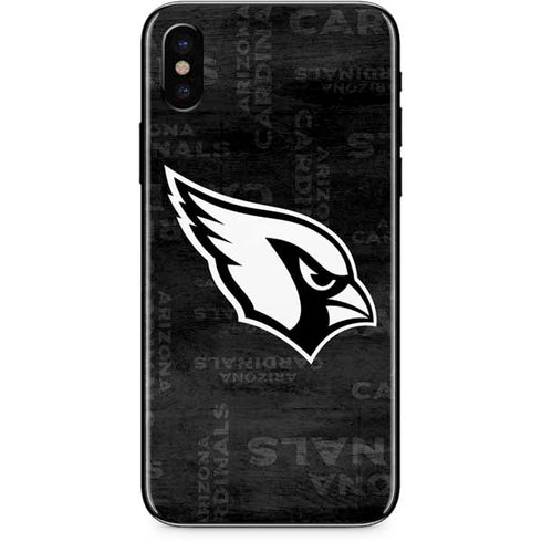 NFL Arizona Cardinals Black & White iPhone XS Skin
