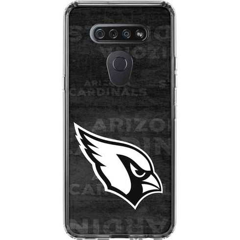 NFL Arizona Cardinals Black & White LG K51/Q51 Clear Case