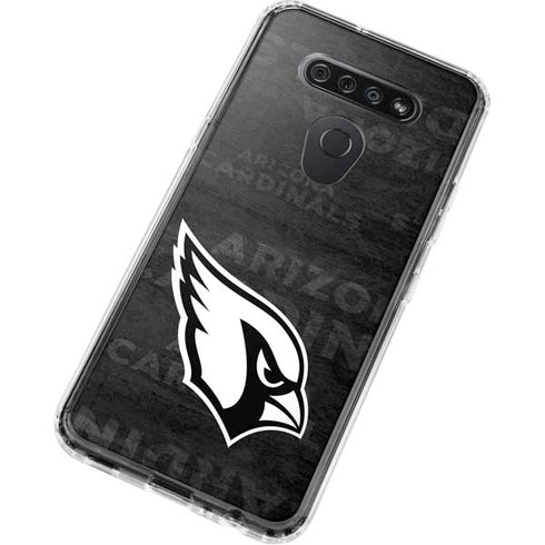 NFL Arizona Cardinals Black & White LG K51/Q51 Clear Case