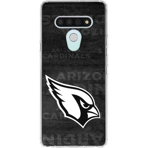 NFL Arizona Cardinals Black & White LG Stylo 6 Clear Case