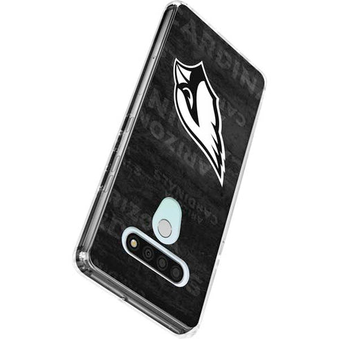 NFL Arizona Cardinals Black & White LG Stylo 6 Clear Case