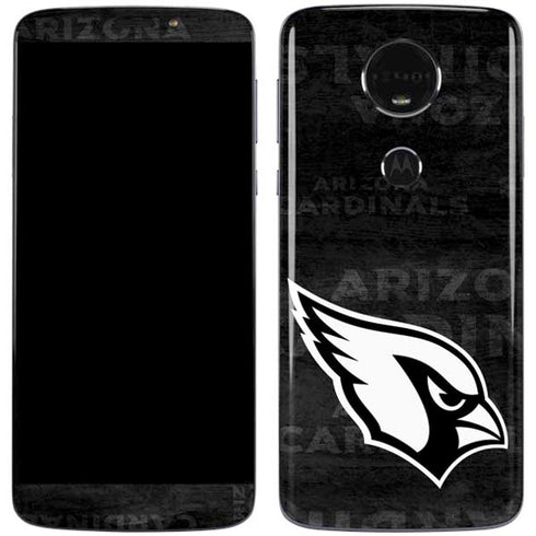 NFL Arizona Cardinals Black & White Moto E5 Plus Skin