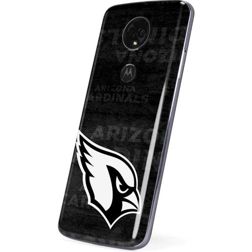 NFL Arizona Cardinals Black & White Moto E5 Plus Skin