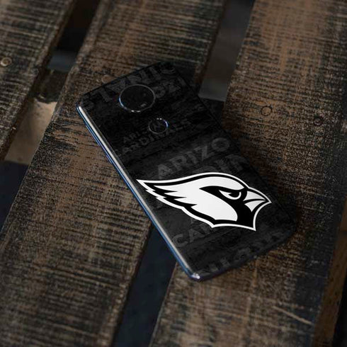 NFL Arizona Cardinals Black & White Moto E5 Plus Skin