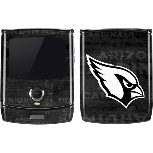 NFL Arizona Cardinals Black & White Motorola RAZR Skin