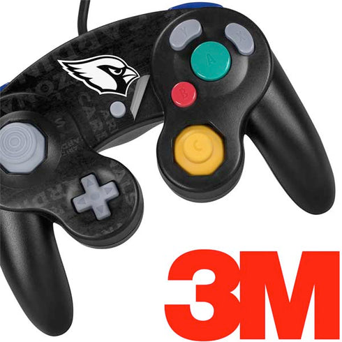 NFL Arizona Cardinals Black & White Nintendo GameCube Controller Skin