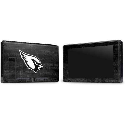 NFL Arizona Cardinals Black & White Nintendo Switch Bundle Skin