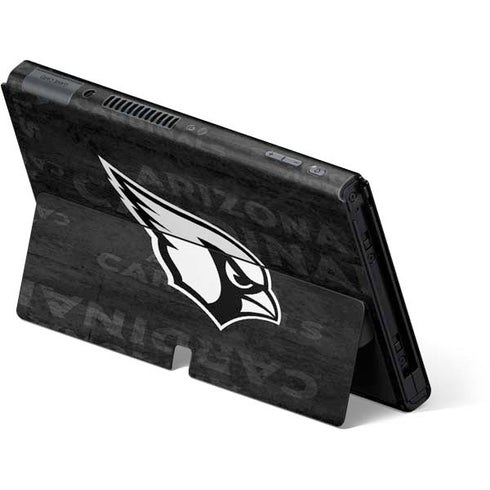 NFL Arizona Cardinals Black & White Nintendo Switch OLED (2021) Skin