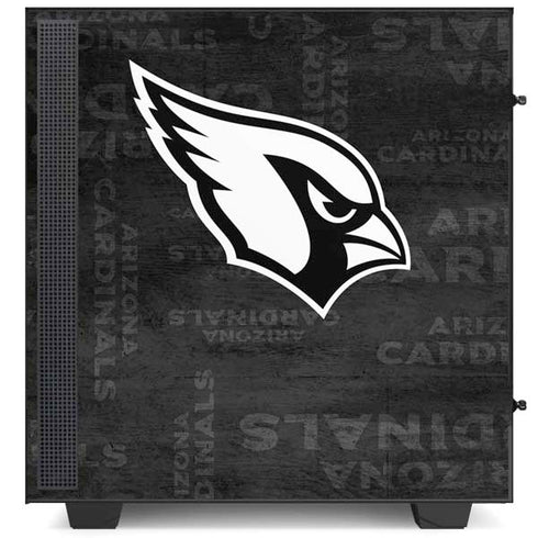 NFL Arizona Cardinals Black & White NZXT H510 Compact ATX Mid-Tower Case Skin