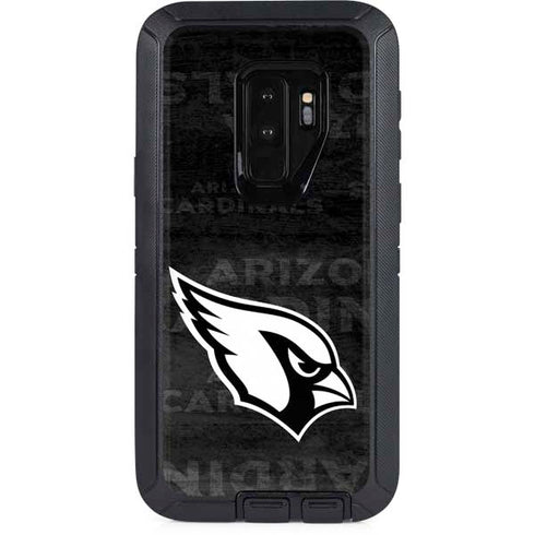 NFL Arizona Cardinals Black & White Otterbox Defender Galaxy Skin