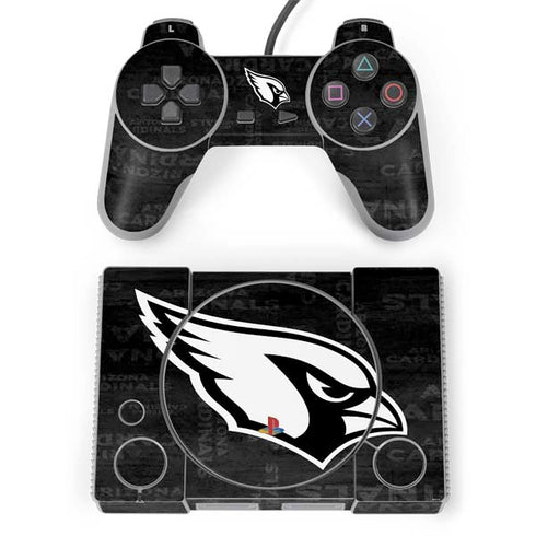 NFL Arizona Cardinals Black & White PlayStation Classic Bundle Skin