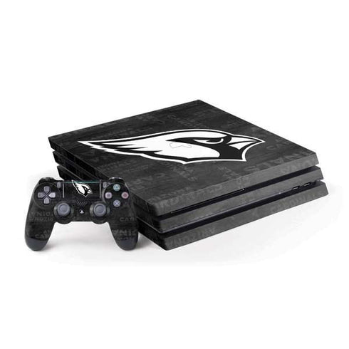NFL Arizona Cardinals Black & White PS4 Pro Bundle Skin