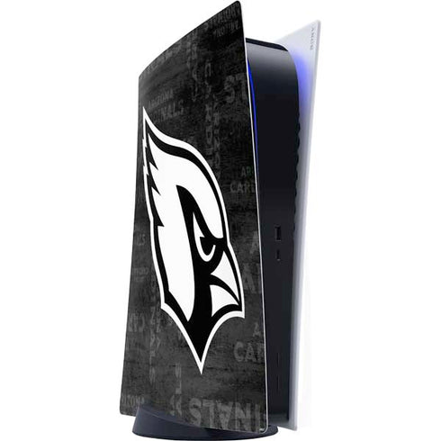 NFL Arizona Cardinals Black & White PS5 Digital Edition Console Skin
