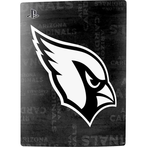 NFL Arizona Cardinals Black & White PS5 Digital Edition Console Skin